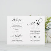 We doen dat, Black, Foldable Wedding Ceremonony Pr (Staand voorkant)