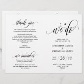 We doen dat, Black, Foldable Wedding Ceremonony Pr (Voorkant / Achterkant)