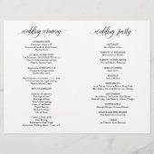 We doen dat, Black, Foldable Wedding Ceremonony Pr (Achterkant)
