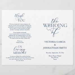 We doen dat, huwelijksceremonie, vouwbare programm