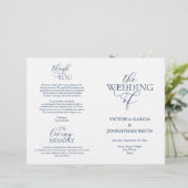 We doen dat, huwelijksceremonie, vouwbare programm (Staand voorkant)