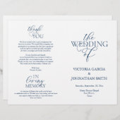 We doen dat, huwelijksceremonie, vouwbare programm (Voorkant / Achterkant)