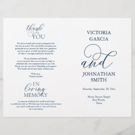 We doen dat, huwelijksceremonie, vouwbare programm