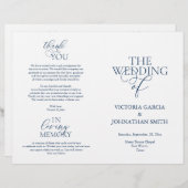 We doen dat, huwelijksceremonie, vouwbare programm (Voorkant / Achterkant)