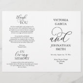 We doen dat, Wedding Ceremony Foldable Program (Voorkant)