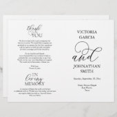 We doen dat, Wedding Ceremony Foldable Program (Voorkant / Achterkant)