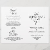 We doen dat, Wedding Ceremony Foldable Program (Voorkant)
