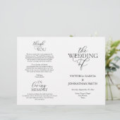 We doen dat, Wedding Ceremony Foldable Program (Staand voorkant)
