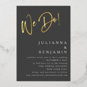 We doen de website van Elegant Weddenschap Soft Bl Folie Uitnodiging (Voorkant)