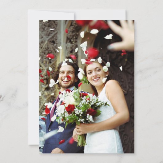 We doen deel 2 Sage Green Wedding Photo Sequel Kaart (Achterkant)