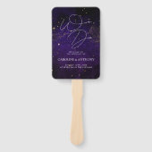 We doen donkere Paarse Waterverf zwart, magisch go Handwaaier (Voorkant)