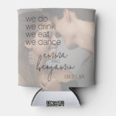 We doen Drink Eat Dance - Modern Wedding Blikjeskoeler (Voorkant)