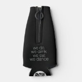 We doen Drink Eat Dance - Modern Wedding Flesjeskoeler (Achterkant)