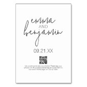 We doen Drink Eat Dance - Modern Wedding Kaart (Achterkant)