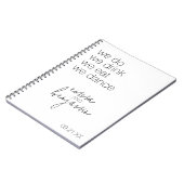 We doen Drink Eat Dance - Modern Wedding Notitieboek (Linkerzijde)
