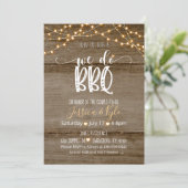 We doen een BBQ-uitnodiging - Rustic Kaart (Staand voorkant)