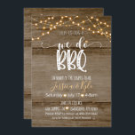 We doen een BBQ-uitnodiging - Rustic Kaart<br><div class="desc">Perfect Uitnodiging om dat speciale paar te vieren om te zijn!</div>