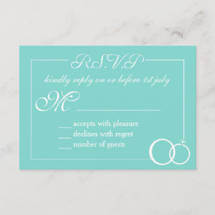 We doen een bruiloft RSVP kaartje