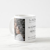 We doen een Elegant modern script foto Wedding Gif Koffiemok (Voorkant links)