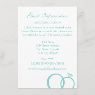 We doen een huwelijk informatiekaartje