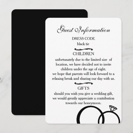 We doen een huwelijk kaart (Voorkant / Achterkant)