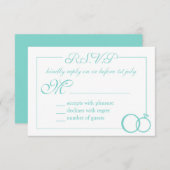We doen een huwelijk RSVP kaartje (Voorkant / Achterkant)