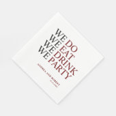 We doen een huwelijk servet (Hoek)