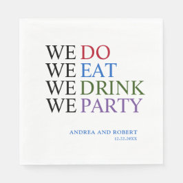 We doen een huwelijk servet