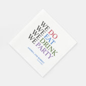 We doen een huwelijk servet (Hoek)