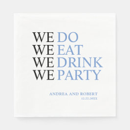 We doen een huwelijk servet