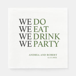 We doen een huwelijk servet