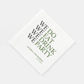 We doen een huwelijk servet (Hoek)