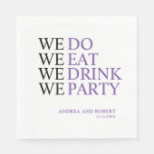 We doen een huwelijk servet (Voorkant)