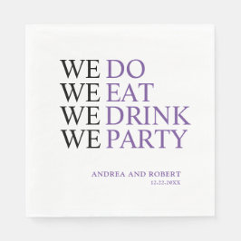 We doen een huwelijk servet