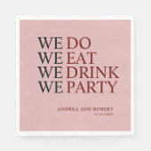 We doen een huwelijk servet (Voorkant)