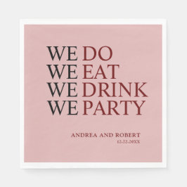 We doen een huwelijk servet