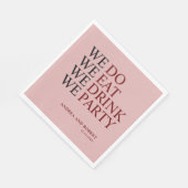 We doen een huwelijk servet (Hoek)