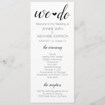 We doen een huwelijksprogramma