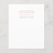 We doen een huwelijksuitnodiging (Achterkant)