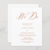 We doen een huwelijksuitnodiging (Voorkant / Achterkant)