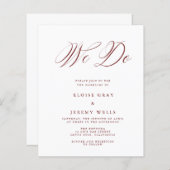 We doen een huwelijksuitnodiging (Voorkant / Achterkant)