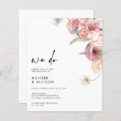 We doen een huwelijksuitnodiging | Annabeth (Voorkant / Achterkant)