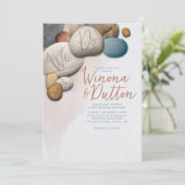 We doen een huwelijksuitnodiging kaart (Staand voorkant)