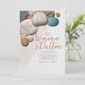 We doen een huwelijksuitnodiging kaart (Staand voorkant)