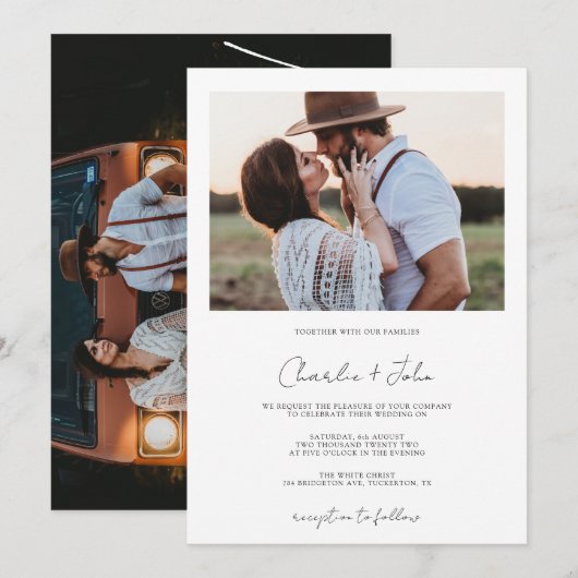 We doen een modern feest. kaart (Voorkant / Achterkant)