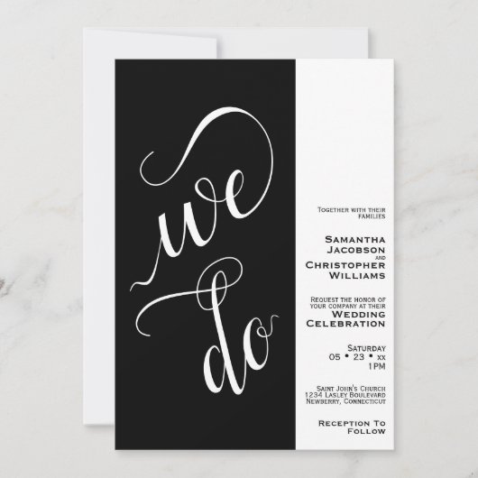 We doen een modern minimalistisch homohuwelijk kaart (Voorkant)