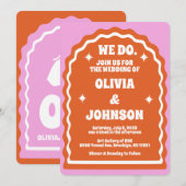 We doen een moderne, roze Oranje rugzak Kaart (Voorkant / Achterkant)