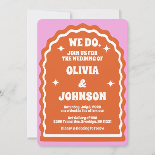 We doen een moderne, roze Oranje rugzak Kaart (Voorkant)