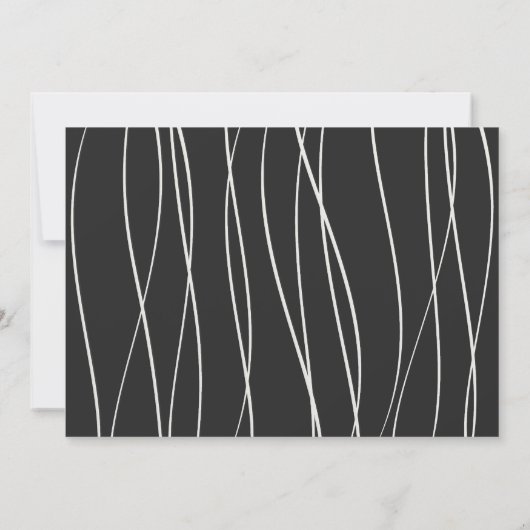 We doen een moderne simpele uitnodiging voor een z (Achterkant)