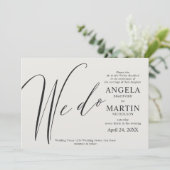 We doen een moderne simpele uitnodiging voor een z (Staand voorkant)